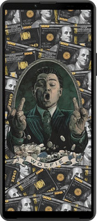 Силиконовый чехол Волк с валл стрит для Sony Xperia 10 IV - 6287u-2789 изображение 