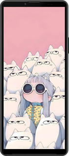 Силиконовый чехол Малышка с котами для Sony Xperia 10 IV - 6295u-2789 изображение 