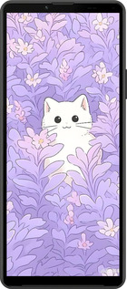 Силиконовый чехол Котик в цветах для Sony Xperia 10 IV - 6390u-2789 изображение 