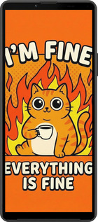 Силиконовый чехол Funny Cat для Sony Xperia 10 IV - 6786u-2789 изображение 