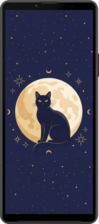 Силиконовый чехол Cute Cat Celestial/Witchy для Sony Xperia 10 IV - 6787u-2789 изображение 