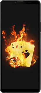 Силиконовый чехол Горящие карты для Sony Xperia 10 IV - 839u-2789 изображение 