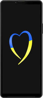 Силиконовый чехол Жёлто-голубое сердце для Sony Xperia 10 IV - 885u-2789 изображение 