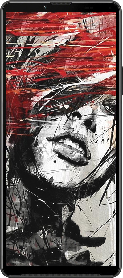 Силиконовый чехол Лицо девушки для Sony Xperia 10 IV - 1162u-2789 изображение 