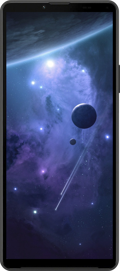 Силиконовый чехол Планеты в синем космосе для Sony Xperia 10 IV - 171u-2789 изображение 