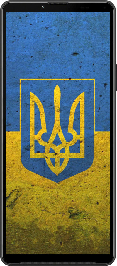 Силиконовый чехол Флаг и герб Украины 2 для Sony Xperia 10 IV - 378u-2789 изображение 