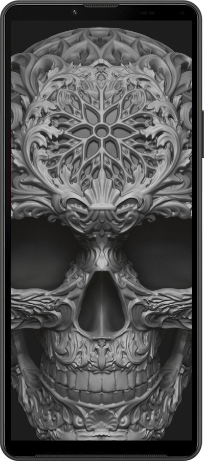 Силиконовый чехол skull-ornament для Sony Xperia 10 IV - 4101u-2789 изображение 
