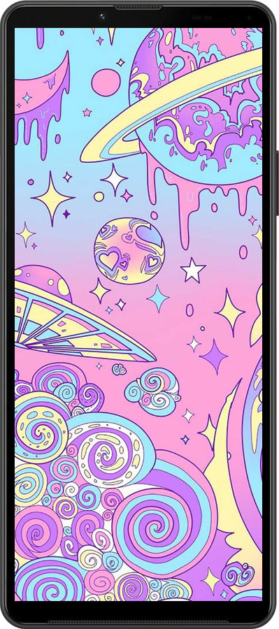 Силиконовый чехол Розовая галактика для Sony Xperia 10 IV - 4146u-2789 изображение 