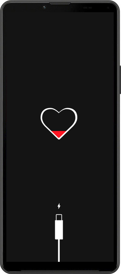 Силиконовый чехол Подзарядка сердца для Sony Xperia 10 IV - 4274u-2789 изображение 