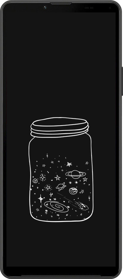 Силиконовый чехол Космос в банке для Sony Xperia 10 IV - 4297u-2789 изображение 