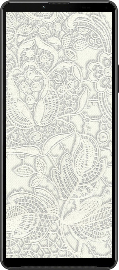 Силиконовый чехол Белое кружево для Sony Xperia 10 IV - 4383u-2789 изображение 