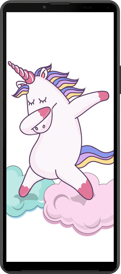 Силиконовый чехол Единорог для Sony Xperia 10 IV - 4702u-2789 изображение 