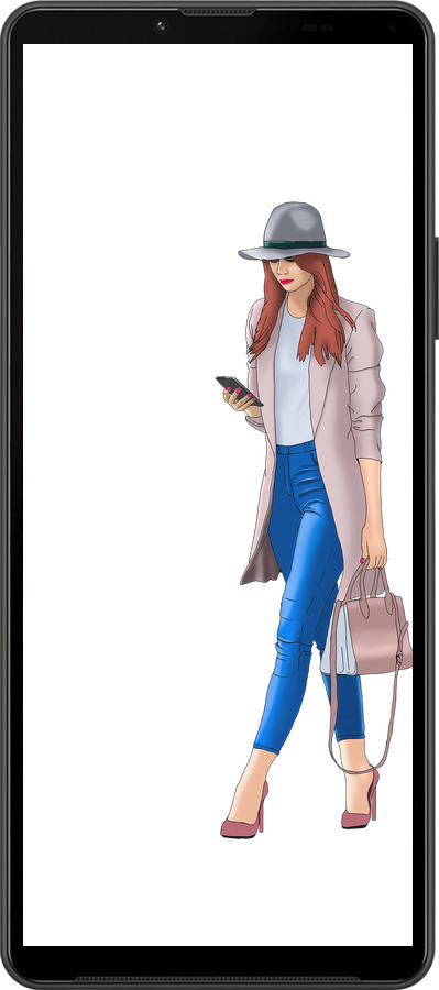 Силиконовый чехол Девушка 1 для Sony Xperia 10 IV - 4751u-2789 изображение 