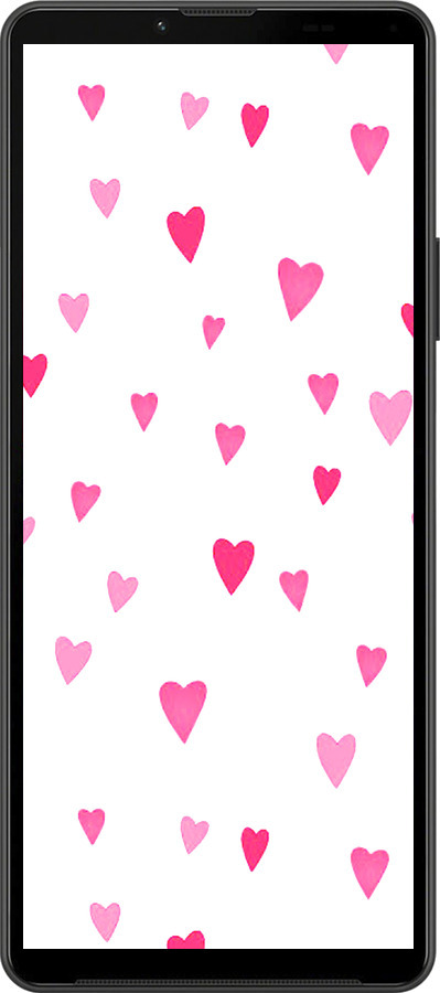 Силиконовый чехол Сердечки 2 для Sony Xperia 10 IV - 4763u-2789 изображение 