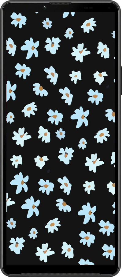 Силиконовый чехол Цветочный для Sony Xperia 10 IV - 4900u-2789 изображение 