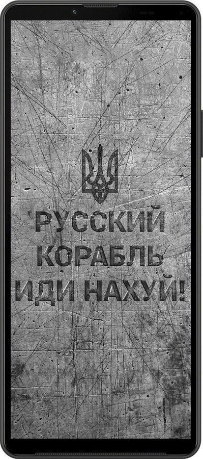 Силиконовый чехол Русский военный корабль иди на v4 для Sony Xperia 10 IV - 5223u-2789 изображение 