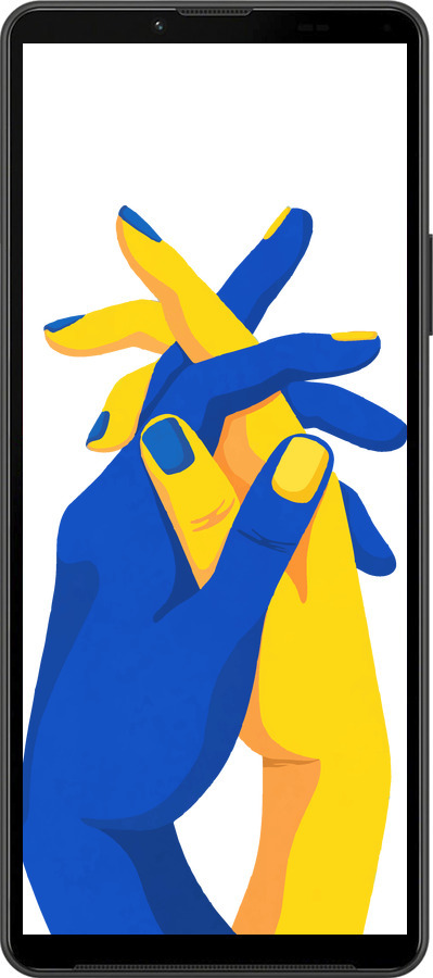 Силиконовый чехол Stand With Ukraine для Sony Xperia 10 IV - 5255u-2789 изображение 