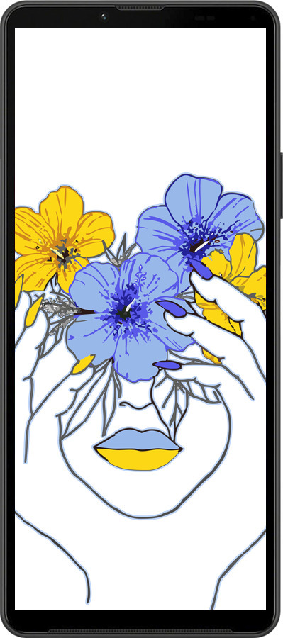 Силиконовый чехол Девушка v4 для Sony Xperia 10 IV - 5276u-2789 изображение 