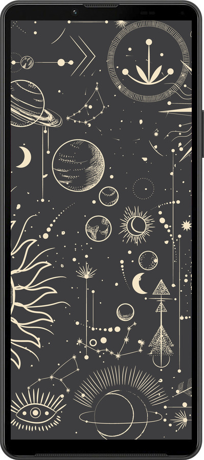 Силиконовый чехол Фаза луны для Sony Xperia 10 IV - 5605u-2789 изображение 