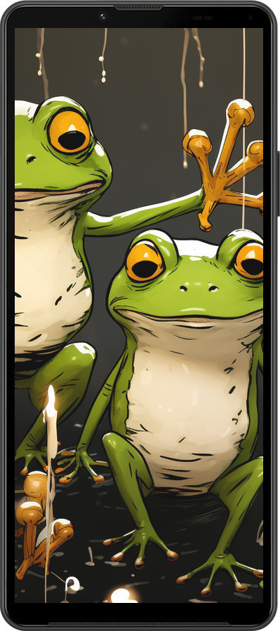 Силиконовый чехол Жабки 2 для Sony Xperia 10 IV - 5657u-2789 изображение 