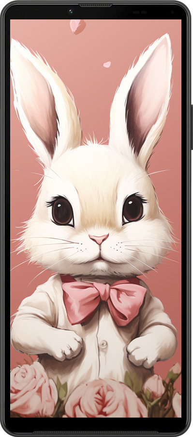 Силиконовый чехол Зайчик для Sony Xperia 10 IV - 5669u-2789 изображение 