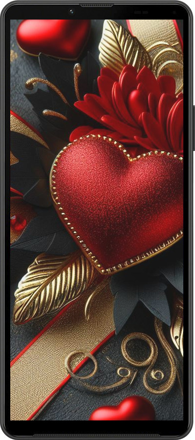 Силиконовый чехол Сердечки v2 для Sony Xperia 10 IV - 5832u-2789 изображение 