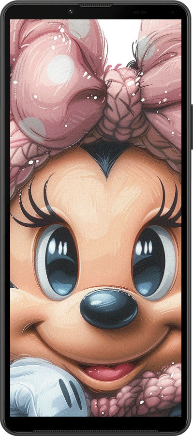 Силиконовый чехол Минни Маус с бантиком для Sony Xperia 10 IV - 6055u-2789 изображение 