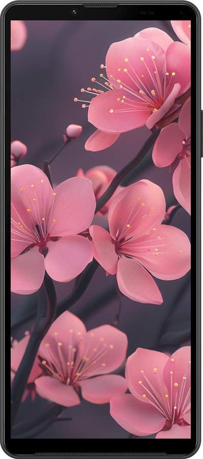 Силіконовий чехол Пурпурова сакура для Sony Xperia 10 IV - 6075u-2789 изображение 