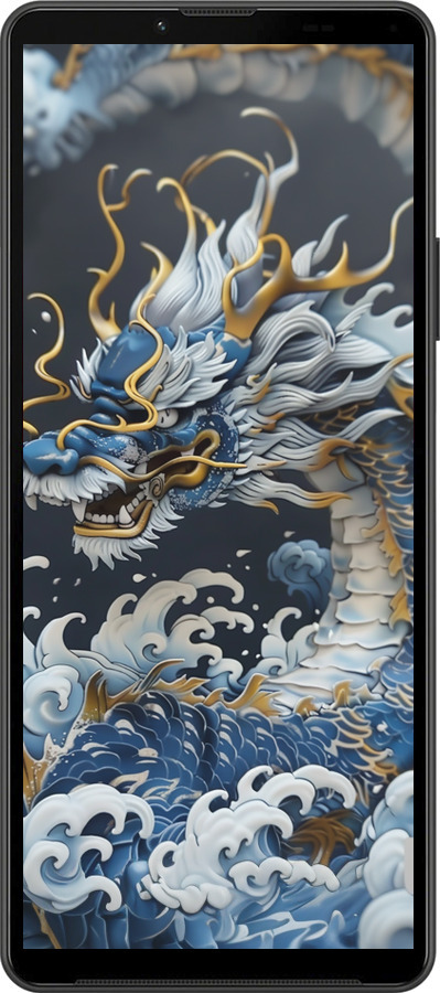 Силіконовий чехол Водяний дракон для Sony Xperia 10 IV - 6113u-2789 изображение 