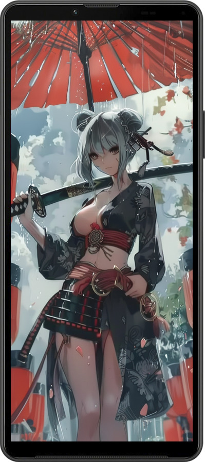 Силиконовый чехол Гейша-воин для Sony Xperia 10 IV - 6124u-2789 изображение 