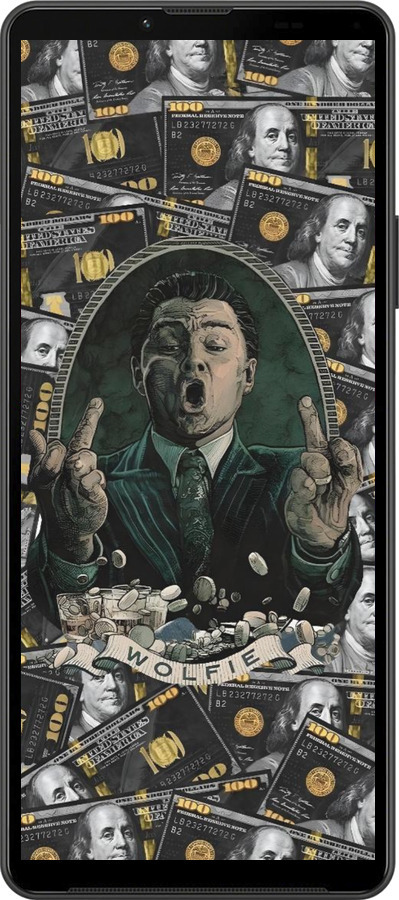 Силиконовый чехол Волк с валл стрит для Sony Xperia 10 IV - 6287u-2789 изображение 