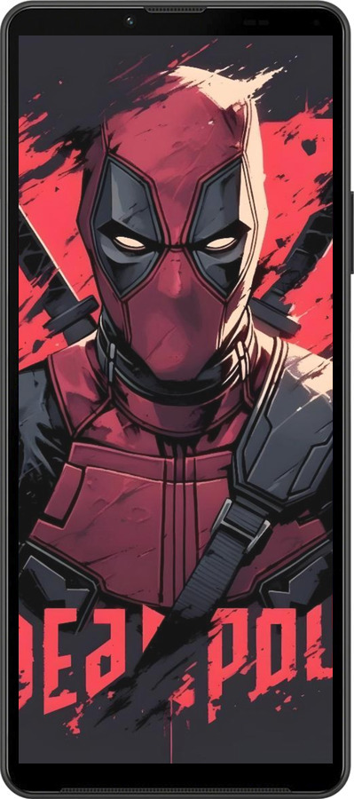 Силиконовый чехол Дедпул для Sony Xperia 10 IV - 6293u-2789 изображение 