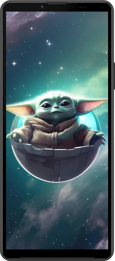 Силиконовый чехол Малышь йода для Sony Xperia 10 IV - 6294u-2789 изображение 