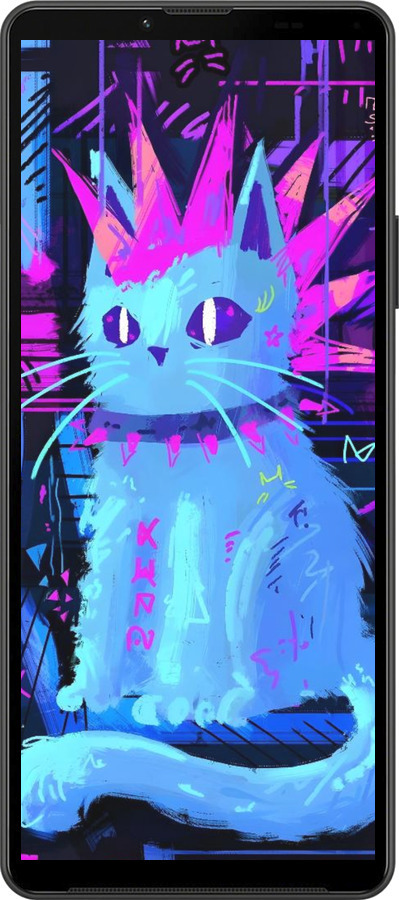 Силиконовый чехол Кот панк для Sony Xperia 10 IV - 6311u-2789 изображение 