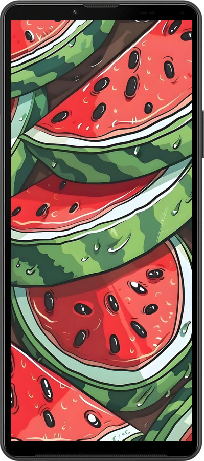 Силіконовий чехол Кавун для Sony Xperia 10 IV - 6315u-2789 изображение 