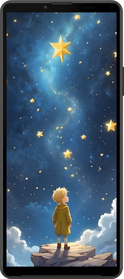 Силиконовый чехол Маленький принц для Sony Xperia 10 IV - 6326u-2789 изображение 