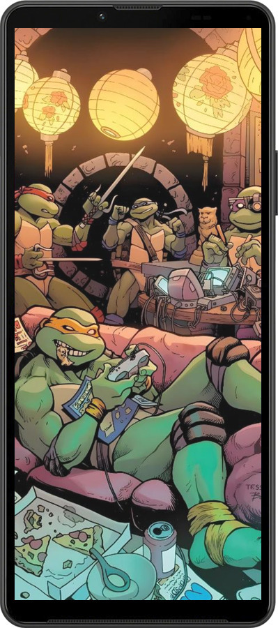 Силиконовый чехол Черепашки нинзя для Sony Xperia 10 IV - 6346u-2789 изображение 