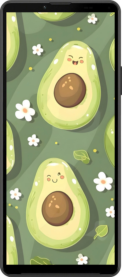 Силиконовый чехол Авокадо для Sony Xperia 10 IV - 6380u-2789 изображение 