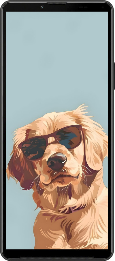 Силиконовый чехол Пес в очках для Sony Xperia 10 IV - 6381u-2789 изображение 