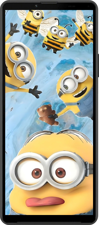 Силиконовый чехол Миньоны для Sony Xperia 10 IV - 6386u-2789 изображение 