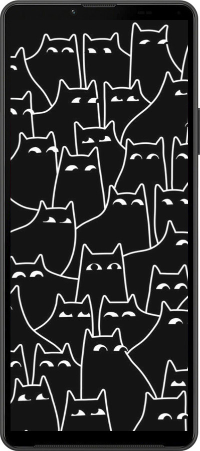 Силиконовый чехол С изображением кошек для Sony Xperia 10 IV - 6470u-2789 изображение 