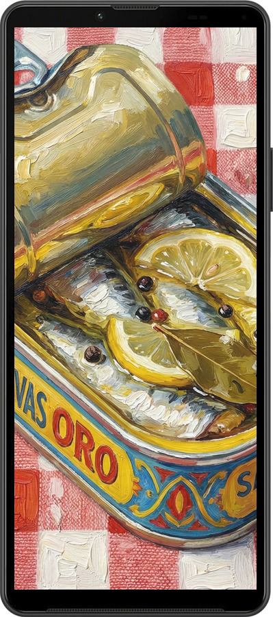 Силиконовый чехол Vintage Sardine Tin Phone для Sony Xperia 10 IV - 6772u-2789 изображение 