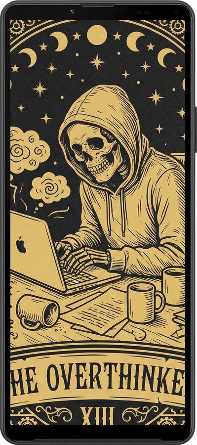 Силиконовый чехол The Overthinker для Sony Xperia 10 IV - 6774u-2789 изображение 