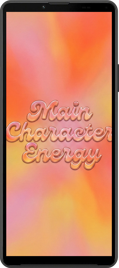 Силиконовый чехол Aura Gradient Main Character Energy Aesthetic Y2K для Sony Xperia 10 IV - 6783u-2789 изображение 