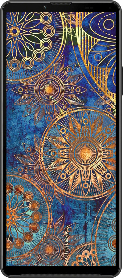 Силіконовий чехол Золотий візерунок для Sony Xperia 10 IV - 678u-2789 изображение 