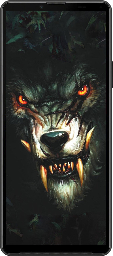 Силиконовый чехол Дьявольский волк для Sony Xperia 10 IV - 833u-2789 изображение 