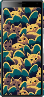 3D пластиковый матовый чехол С изображением кошек для Sony Xperia 10 Plus I4213 - 6429m-1690 изображение 