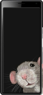 3D пластиковий матовий чехол The Peeking Rat для Sony Xperia 10 Plus I4213 - 6442m-1690 изображение 