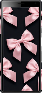 3D пластиковый матовый чехол Coquette Ribbons Dark Coquette для Sony Xperia 10 Plus I4213 - 6767m-1690 изображение 