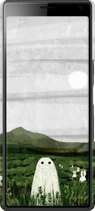 3D пластиковый матовый чехол Привидение для Sony Xperia 10 Plus I4213 - 6492m-1690 изображение 
